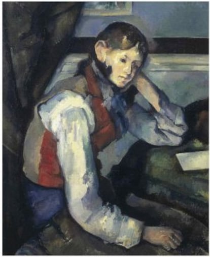 'El niño del chaleco rojo' de Paul Cézanne.