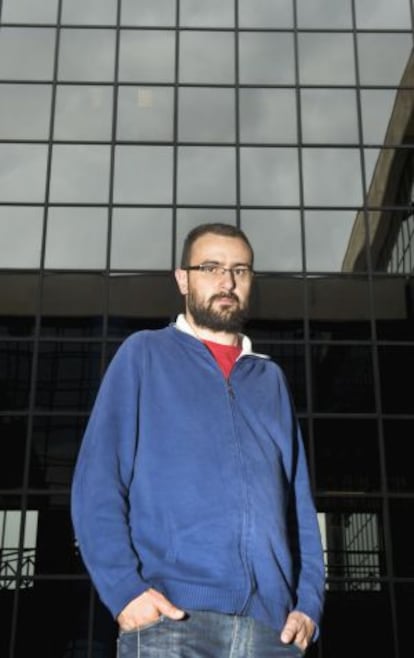 David Fernández Calviño, ayer en el campus de Ourense