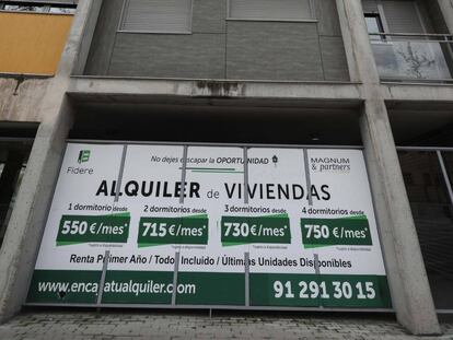 Bloque de viviendas de alquiler social vendidas al fondo Fidere en la etapa municipal de Ana Botella.
