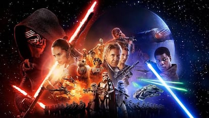 Imagen promocional de 'Star Wars: El despertar de la Fuerza', la película que empezó la última trilogía de la saga.