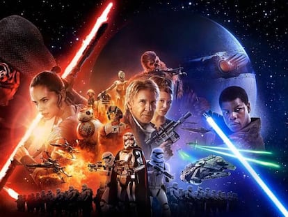 Imagen promocional de &#039;Star Wars: El despertar de la Fuerza&#039;, la pel&iacute;cula que empez&oacute; la &uacute;ltima trilog&iacute;a de la saga. 