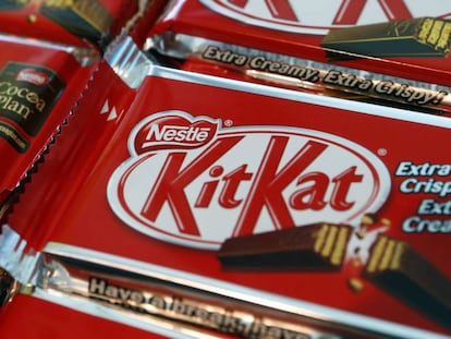 Varios paquetes de Kit Kat, una de las marcas propiedad del grupo Nestl&eacute;. 