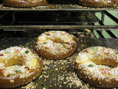 Roscones de Reyes elaborados en El Corte Inglés.