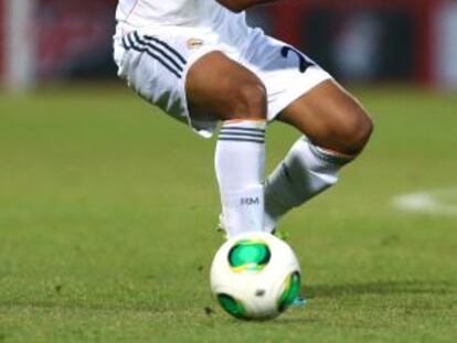 Casemiro, durante un partido con el Madrid