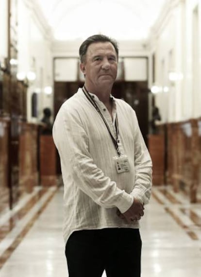 Francisco Vizuete, Policía Nacional en el Congreso.