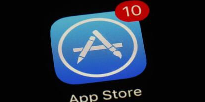 Logo de la Apple App Store.