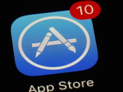 Logo de la Apple App Store.
