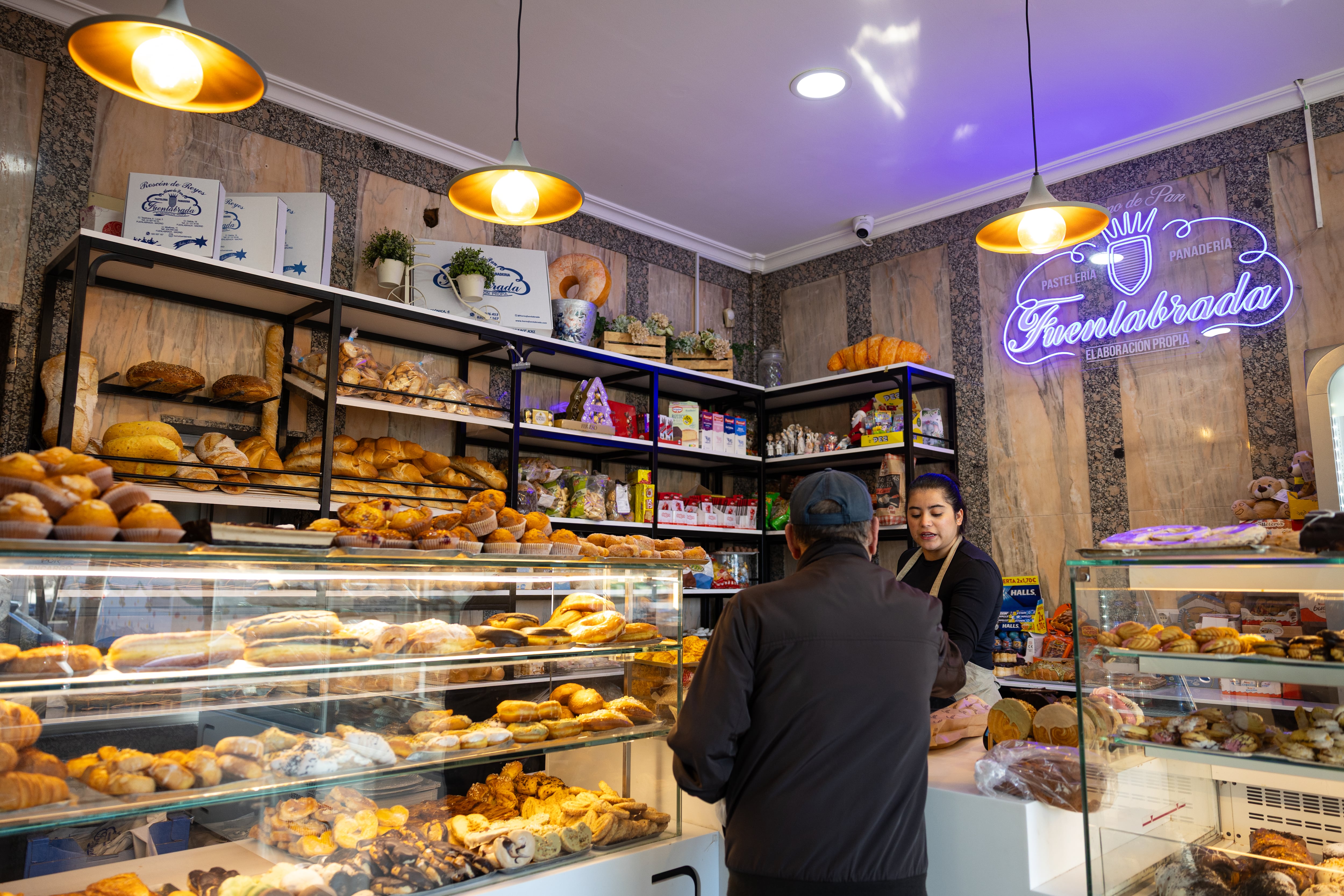 El horno de Pan y Pastelería Fuenlabrada.