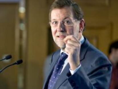 El presidente del Partido Popular, Mariano Rajoy