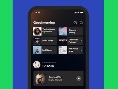 Spotify se rediseña y cambia su pantalla de inicio