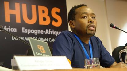 Kennedy Kirui, en el Forum de Tech Hubs España-África.