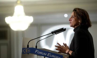 La ministra en funciones para la Transición Ecológica, Teresa Ribera.