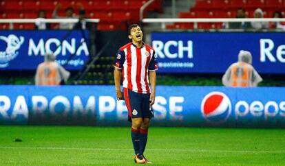 &Aacute;ngel Zald&iacute;var durante un partido de liga mexicana