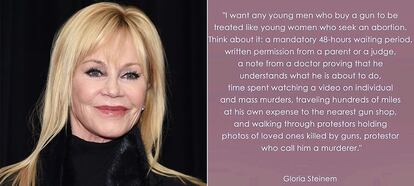 El mensaje de Gloria Steinem que 'celebrities' como