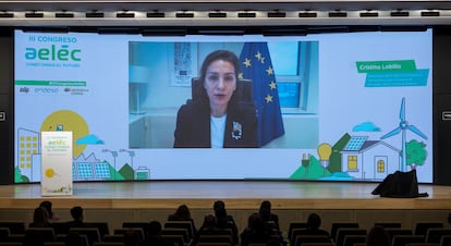 Intervención de Cristina Lobillo, directora de Política Energética de la UE, en el congreso AELEC el pasado 30 de noviembre.