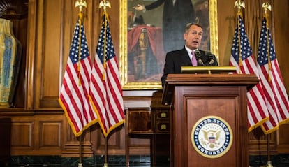 El presidente de la Cámara de Representantes, John Boehner.