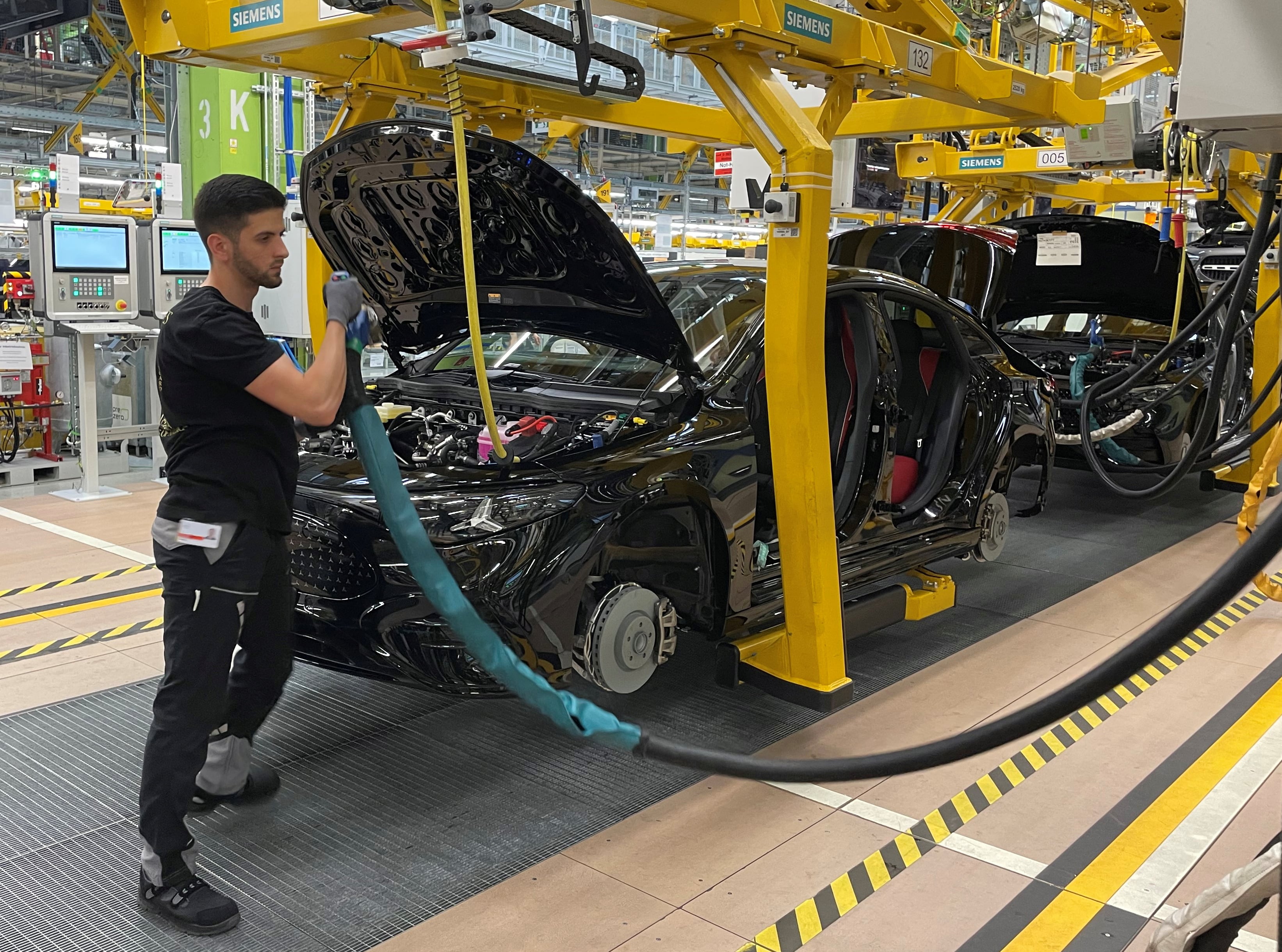 Una fábrica de coches en Rastatt (suroeste de Alemania), el pasado junio.