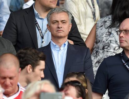 Mourinho el pasado 5 de junio en Old Trafford. 