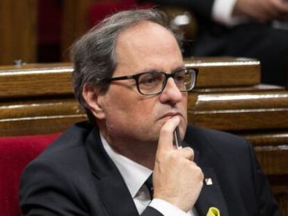 El presidente de la Generalitat reclama a los socialistas que asuman el  derecho de autodeterminación 