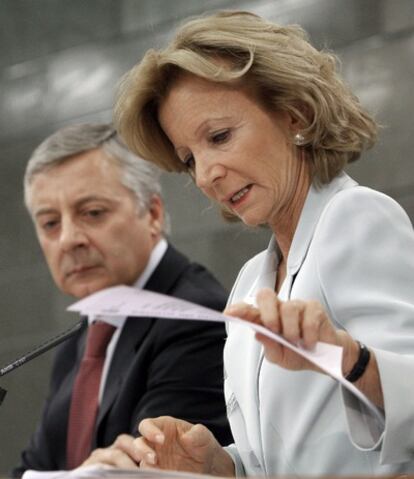 Elena Salgado, ministra de Economía.