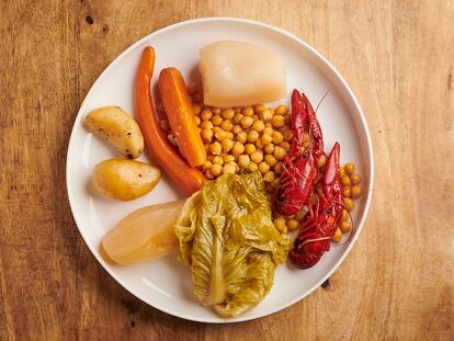 Gabrieles con cangrejos y verduras, en una imagen proporcionada por La Cocina de Frente.