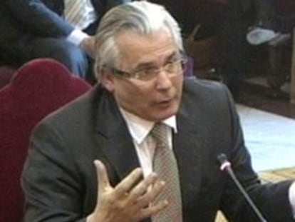 Baltasar Garzón, durante el juicio.