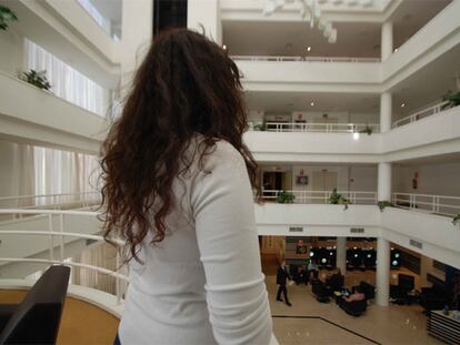 Sineb, la mujer que aparece en la grabación.