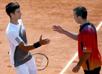 Djokovic pasa a la final del Masters de Roma tras el abandono de Stepanek