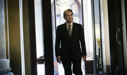 Artur Mas, el 31 de julio, en el Parlamento de Cataluña.