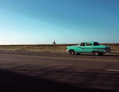 Escena en el malecón de La Habana.