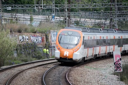 Imatge d&#039;un tren de Rodalies.