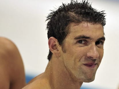 Michael Phelps, tras su &uacute;ltima victoria