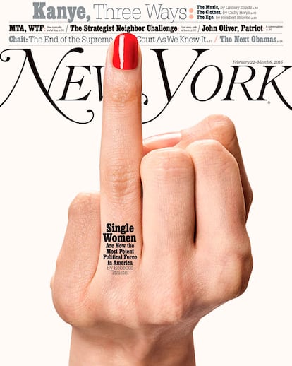 La portada de The New York Magazine dedicada a las solteras estadounidenses.