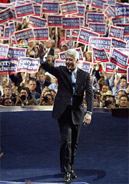 Bill Clinton, durante la convención demócrata de Boston en julio pasado.