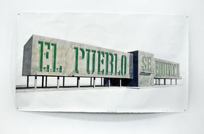 La obra 'Pueblo equivocado'.