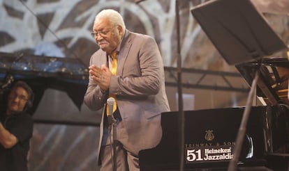 Ellis Marsalis, en el festival de jazz de San Sebastián.