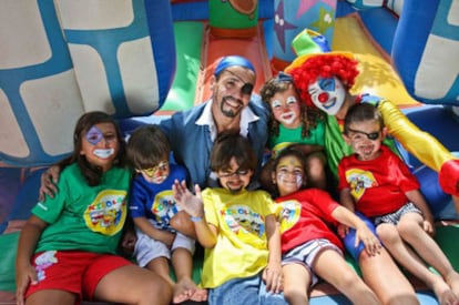 Un grupo de ni?os en la zona infantil del hotel Princesa Yaiza, en Lanzarote.