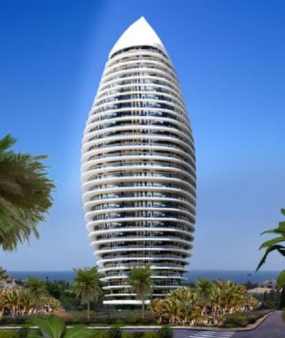 The tower would have 30 floors and 114 luxury apartments.