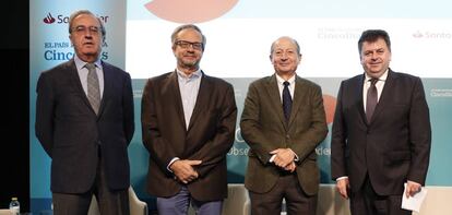 De izquierda a derecha: Francisco Pérez, Juan Francisco Jimeno, Fernando Fernández y Santiago Carbó.