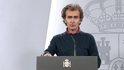 Fernando Simón, the director of the Health Ministry’s Coordination Center for Health Alerts, during a press conference earlier this week.