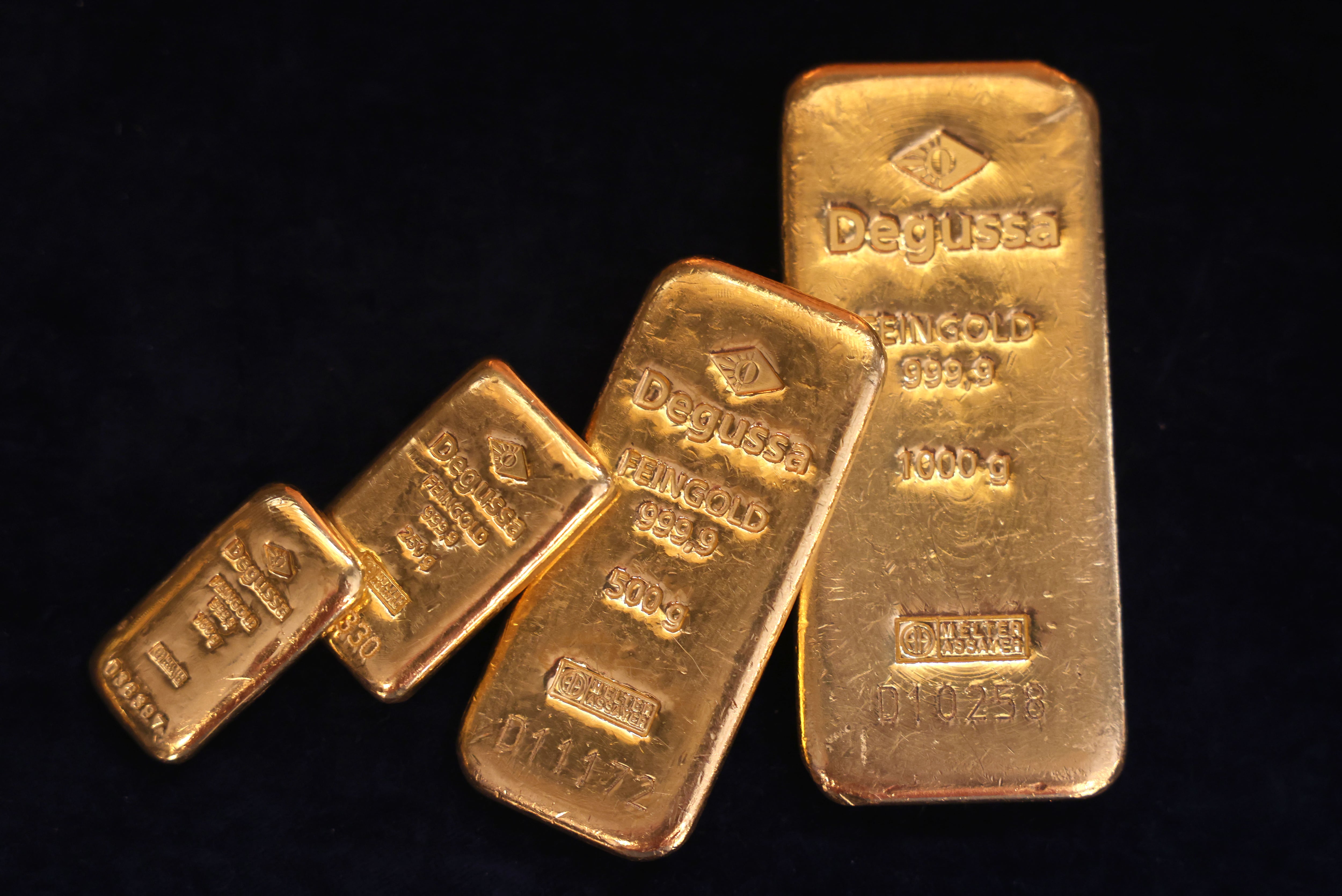 Lingotes de oro.