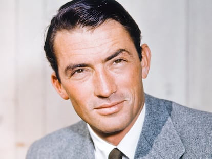 Gregory Peck, retratado a mitad de los años cincuenta.