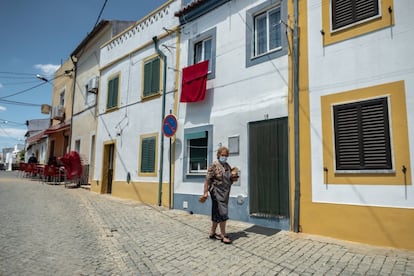 Una calle de Montalvao (Portugal).