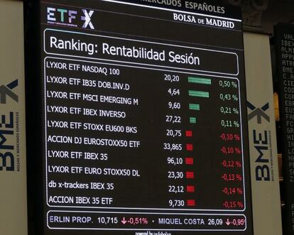 El principal indicador de la Bolsa española, el IBEX 35.