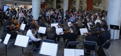 Concierto de estudiantes de conservatorio en la edición de 2012 de Musika-Música.