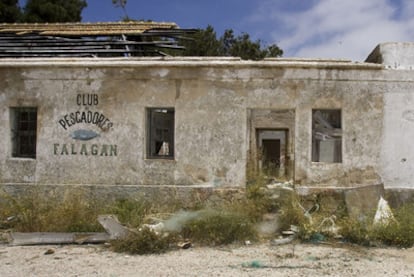 Una de las casas del antiguo poblado de Sancti Petri, que el Gobierno ha cedido a Chiclana.