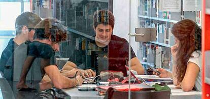 Estudiantes de la Universidad Pompeu Fabra.