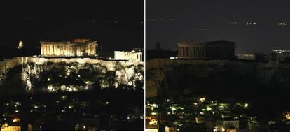 Vista de la Acrópolis de Atenas