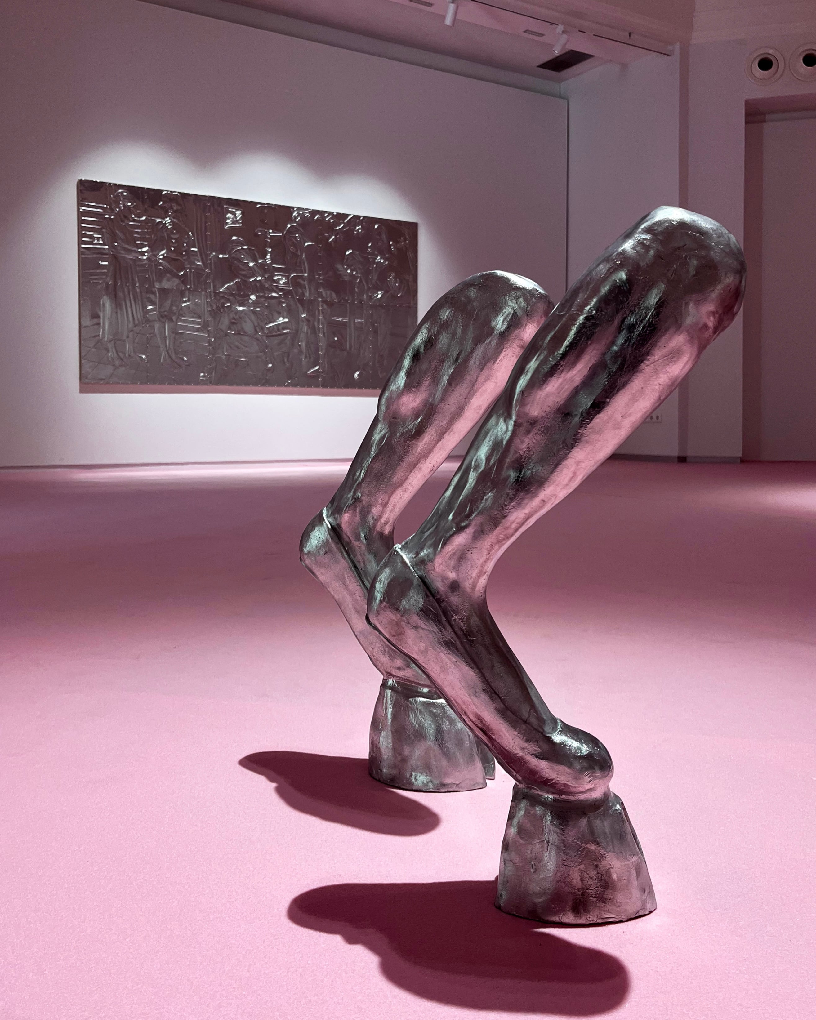 Obra de la artista Paula Santomé, ganadora del II Premio ArteSantander, que está representada en la feria en la galería Espacio Derivado.
