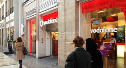 Establecimiento de Vodafone en Málaga.
